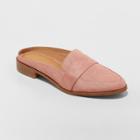 Women's Amber Wide Width Backless Loafer Mules - Universal Thread Blush 7.5w,
