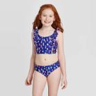 Girls' Ruffle Sleeve Bikini Swimsuit Set - Cat & Jack Royal Blue