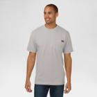 Dickies Men's Big & Tall Cotton Heavyweight Short Sleeve Pocket T-shirt- Heather Gray