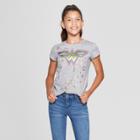 Girls' Wonder Woman Short Sleeve T-shirt - Heather Gray