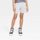 Girls' Knit Pull-on Midi Shorts - Cat & Jack Gray