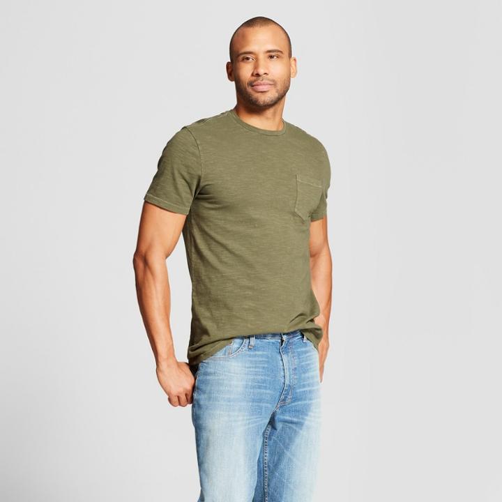 Men's Standard Fit Short Sleeve Crew Neck T-shirt - Goodfellow & Co Orchid