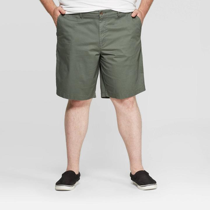 Men's Big & Tall 10.5 Slim Fit Shorts - Goodfellow & Co Sage Leaf