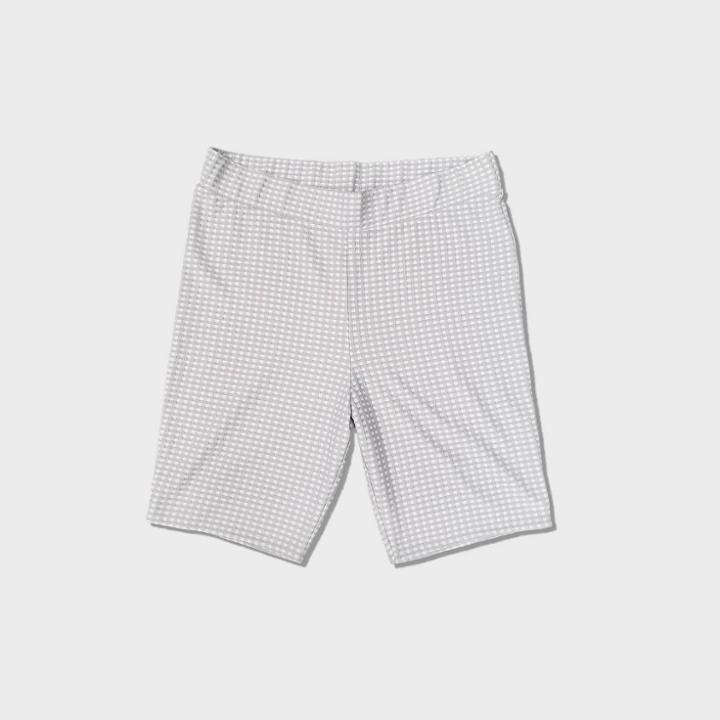 Women's High-rise Gingham Bike Shorts - Wild Fable