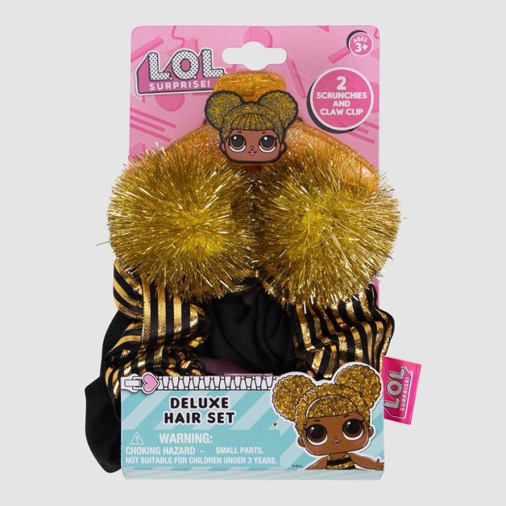 L.o.l. Surprise! Girls' Lol Surprise Scrunchie And Hair Clip