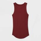 Women's Slim Fit Tank Top - A New Day Burgundy S, Women's, Size:
