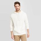 Men's Standard Fit French Terry Hoodie Sweatshirt - Goodfellow & Co White S, Men's,