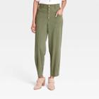 Women's Mid-rise Regular Fit Cargo Pants - Knox Rose Olive