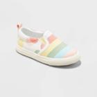 Toddler Girls' Zuri Rainbow Dots Print Slip-on Apparel Sneakers - Cat & Jack