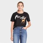 Women's Disney's Bambi Mother's Day Short Sleeve Graphic T-shirt - Black
