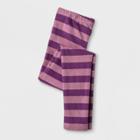 Happy By Pink Chicken Girls' Stripe Leggings - Purple