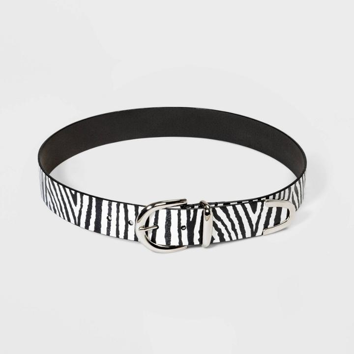 Women's Zebra Print Belt - Wild Fable Xs, Women's,