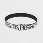 Women's Zebra Print Belt - Wild Fable Xs, Women's,