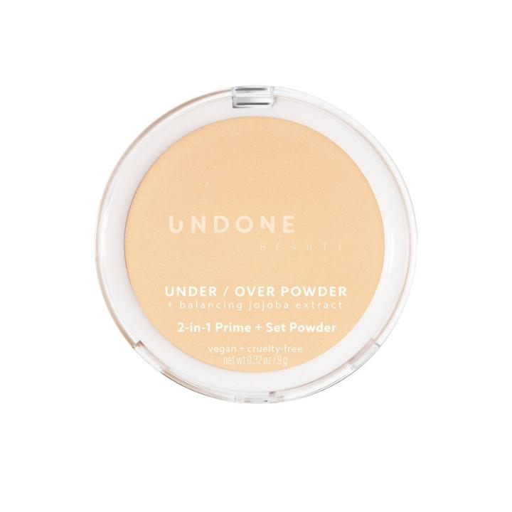 Undone Beauty Under/over Prime & Set Pressed Powder - Banana Bare