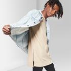 Men's Long Sleeve Textured Side Zip Pullover T-shirt - Original Use Brown Taupe
