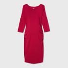 3/4 Sleeve T-shirt Maternity Dress - Isabel Maternity By Ingrid & Isabel Ruby