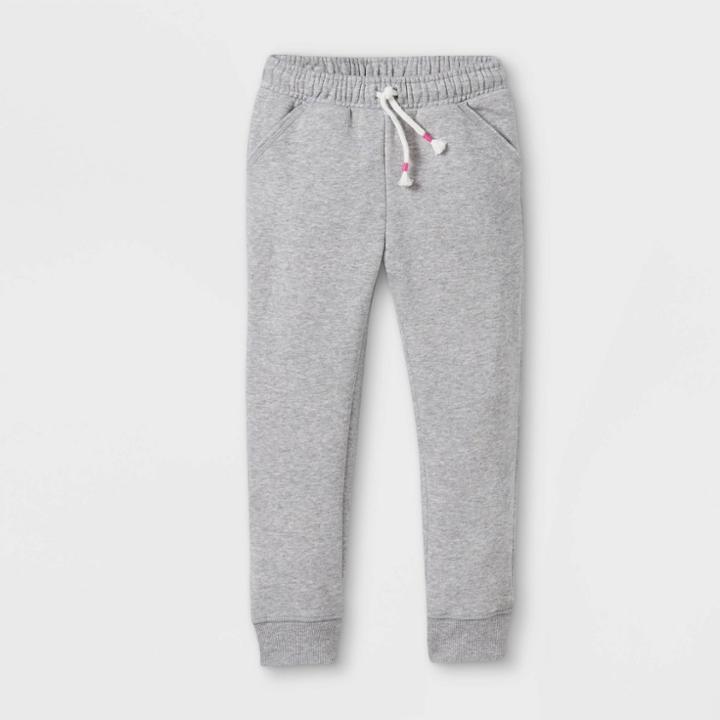 Toddler Kids' Fleece Jogger Pants - Cat & Jack Gray