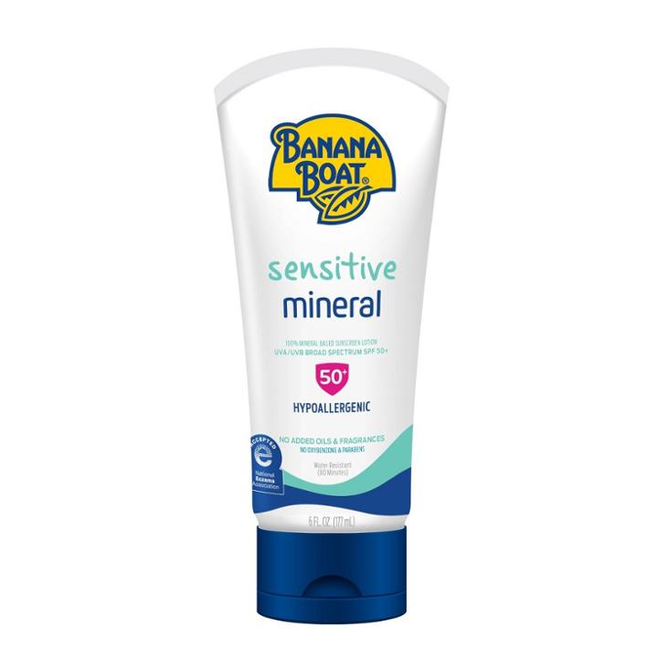 Banana Boat Sensitive 100% Mineral Sunscreen Lotion -