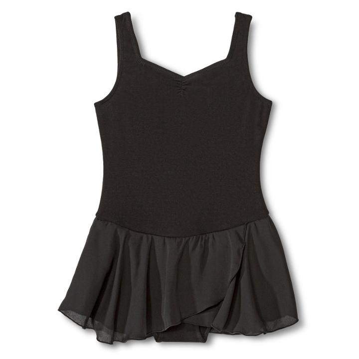 Danz N Motion By Danshuz Danz N Motion Girls' Sweetheart Activewear Leotard Dress - Black