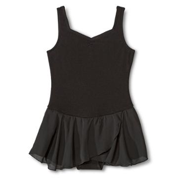 Danz N Motion By Danshuz Danz N Motion Girls' Sweetheart Activewear Leotard Dress - Black