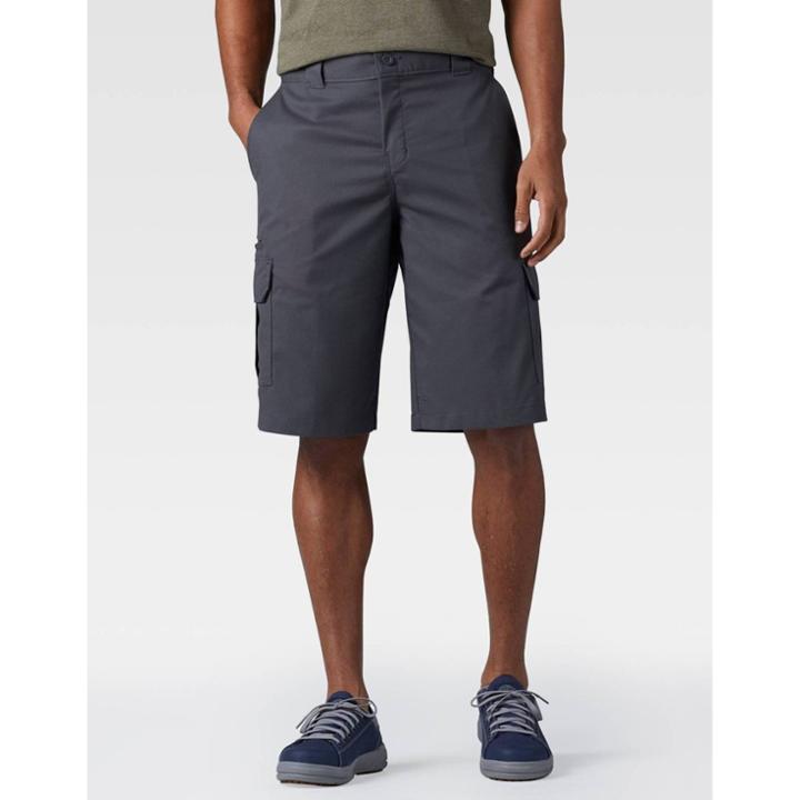 Dickies Men's Big & Tall Flex 13 Relaxed Fit Cargo Short - Charcoal