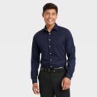 Men's Polka Dot Standard Fit Long Sleeve Button-down Shirt - Goodfellow & Co Xavier Navy