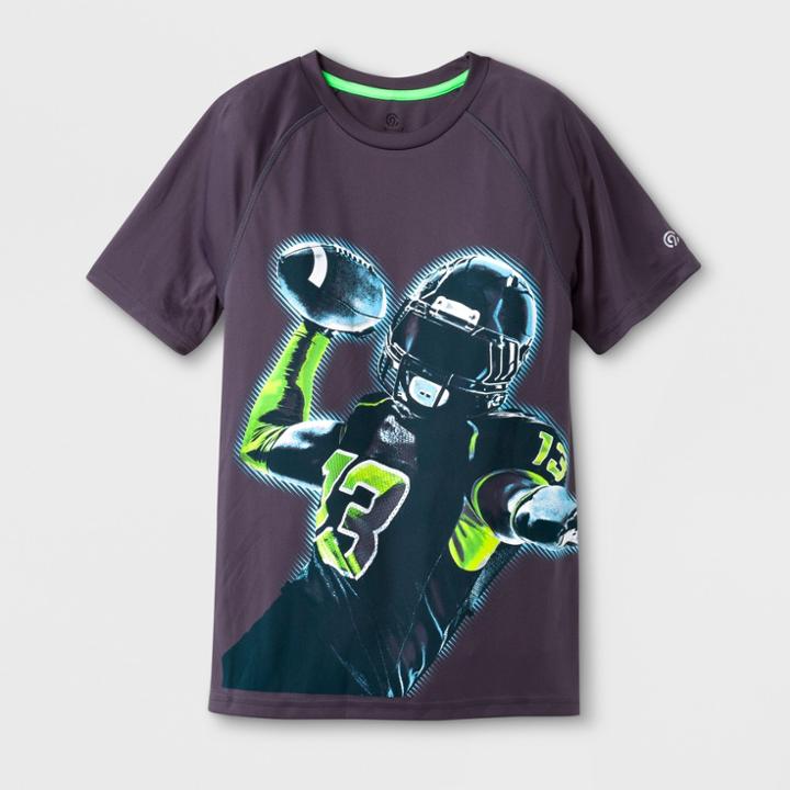 Boys' Graphic Tech T-shirt Football Go Long - C9 Champion Black