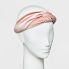 Women's Twist Front Headband - A New Day Blush