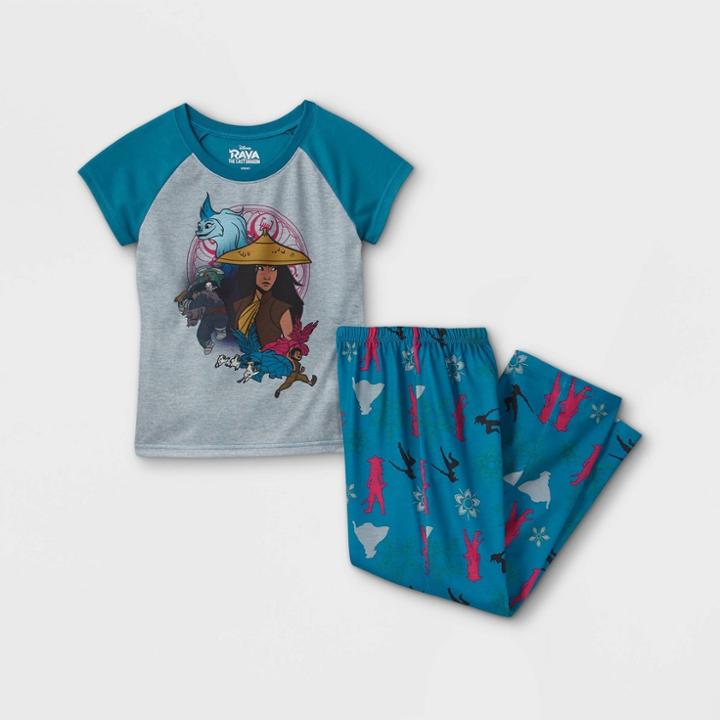 Girls' Disney Raya 2pc Pajama