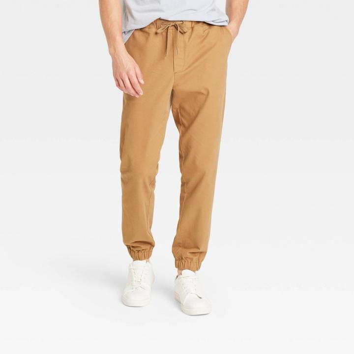 Men's Athletic Fit Jogger Pants - Goodfellow & Co Brown