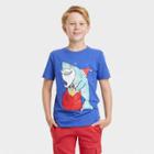 Boys' 'holiday Shark' Short Sleeve Graphic T-shirt - Cat & Jack Blue