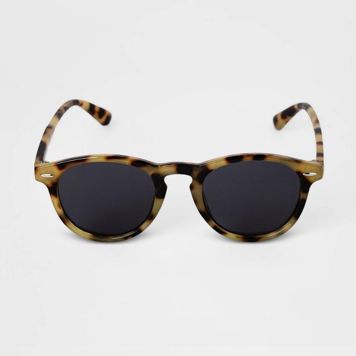 Men's Round Sunglasses - Goodfellow & Co Tan