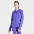 Girls' Cozy Hooded Pullover - All In Motion Dark Purple