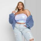 Women's Plus Size Shine Tube Top - Wild Fable Silver 1x, Women's,