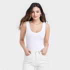 Women's Double-scoop Bodysuit - A New Day White