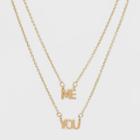 Charm You And Me Bff Necklace Set 2ct - Wild Fable Gold