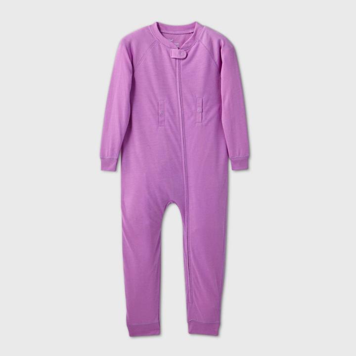 Toddler Adaptive Pajama Jumpsuit - Cat & Jack Purple