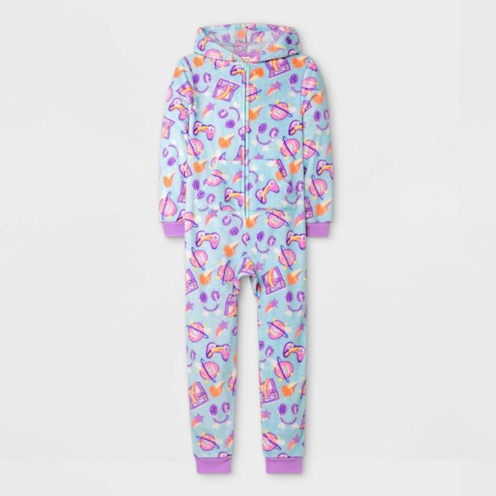 Girls' Hooded Blanket Sleeper Pajama Jumpsuit - Cat & Jack