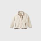 Women's Plus Size High Neck Utility Sherpa Jacket - Ava & Viv Beige X