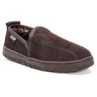 Men's Muk Luks Berber Suede Slip On Slippers - Brown