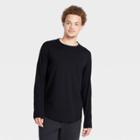 Men's Soft Gym Long Sleeve T-shirt - All In Motion Black