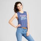 Women's Fiesta Siesta Graphic Tank Top - Awake Navy