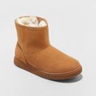Girls' Holland Zipper Winter Shearling Style Boots - Cat & Jack Cognac