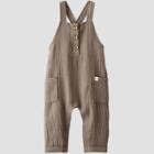 Baby Gauze Overalls - Little Planet By Carter's Brown Newborn
