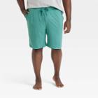Men's Big & Tall 9 Solid Knit Pajama Shorts - Goodfellow & Co Dark Green