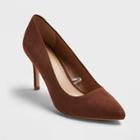 Target Women's Gemma Pointed Toe Pumps - A New Day Coffee Bean