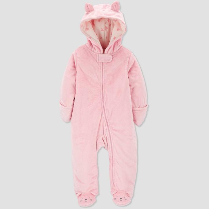 Baby Girls' Cat Jacket - Just One You Made By Carter's Pink Newborn