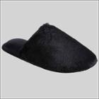 Isotoner Women's Faux Fur Shay Clog Slippers - Black