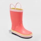 Toddler Girls' Sandy Rain Boots - Cat & Jack Pink 5, Toddler Girl's