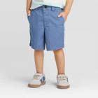 Oshkosh B'gosh Toddler Boys' Flat Front Woven Chino Shorts - Dark Blue 12m, Toddler Boy's